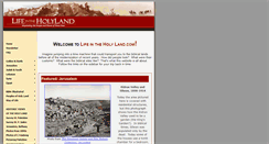 Desktop Screenshot of lifeintheholyland.com